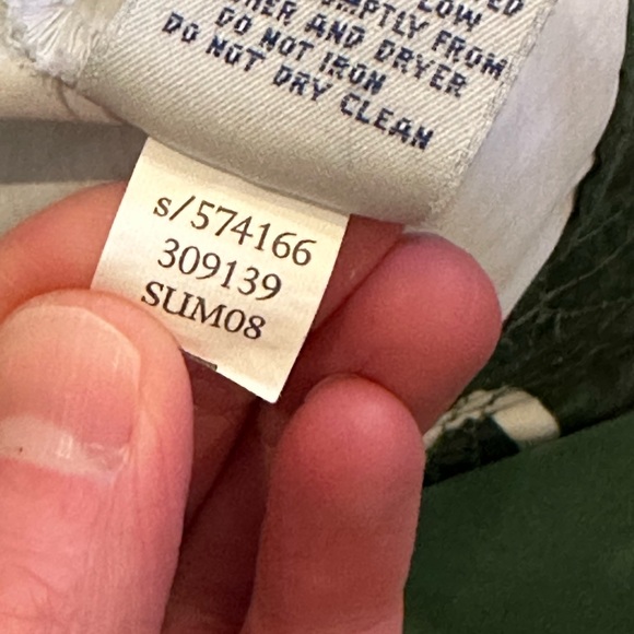 Old Navy Size M Men’s Vintage Green Blue Plaid Swim Trunks Shorts Hook Loop Tie - Picture 7 of 9